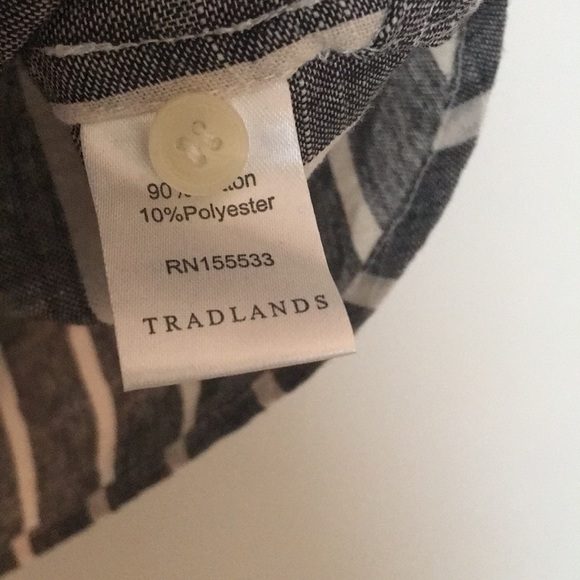 Tradlands 105 Costa Stripe Button Down Sz XL - Picture 3 of 3